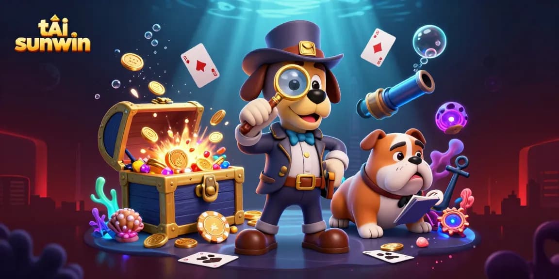 Play and win with tải sunwin in this vibrant 3D casino adventure scene!