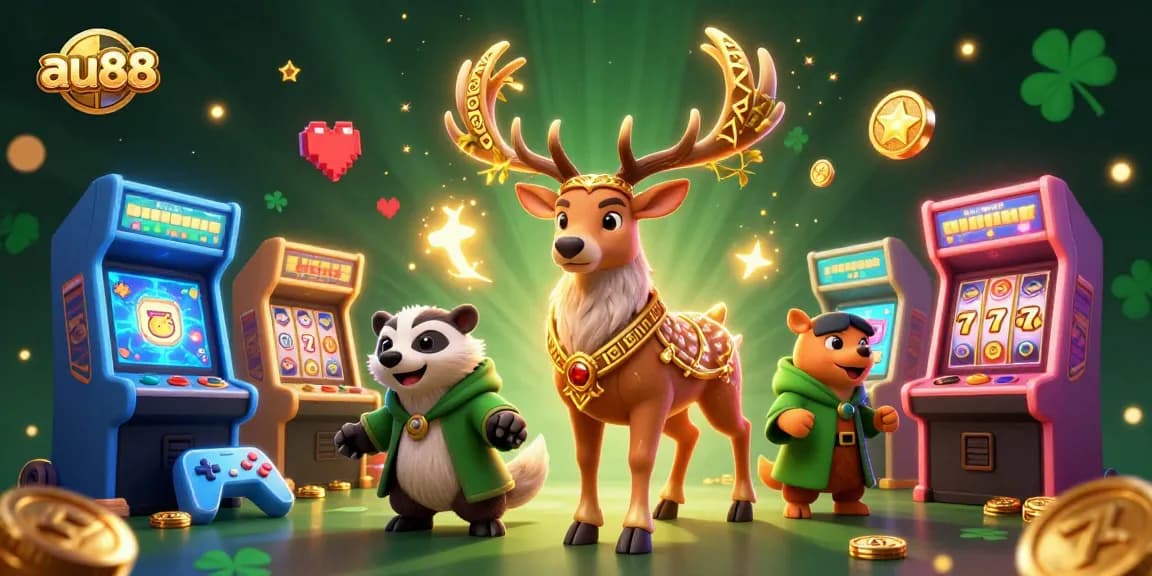 Engage in vibrant gaming fun at au88's casino with rich characters and dynamic elements.
