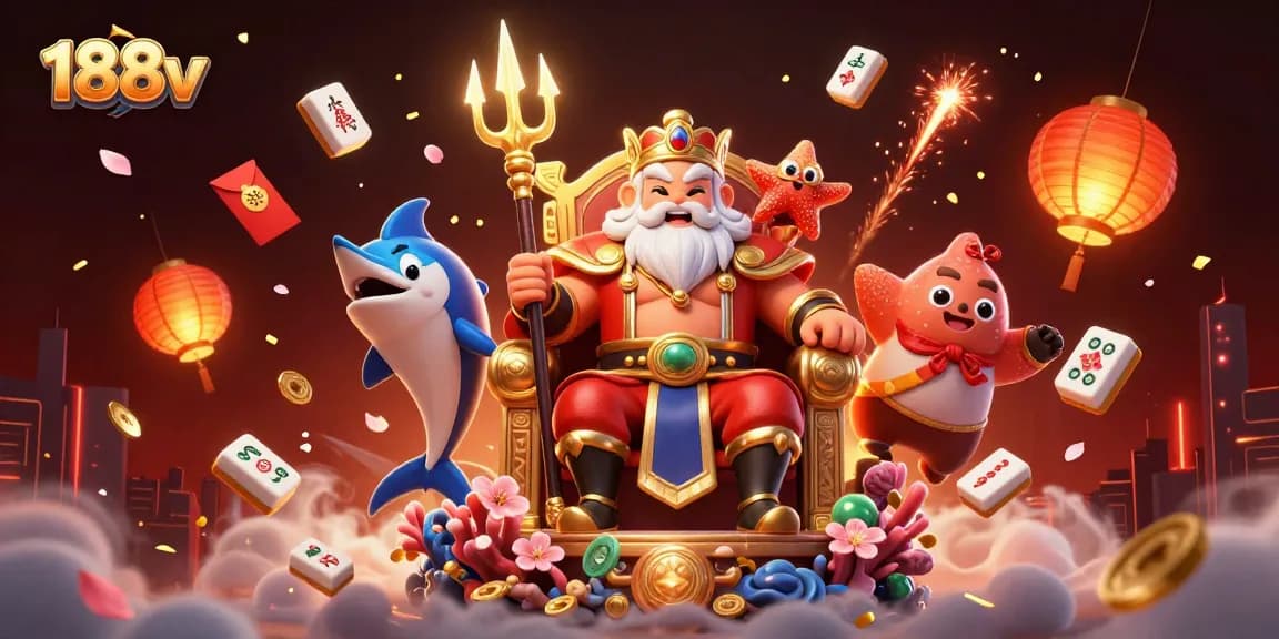 Engage with 188v's vibrant casino experience featuring Neptune and dynamic gaming elements.
